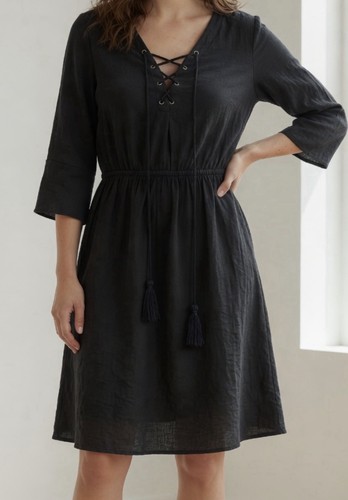 Robe bohème noir 36 - noir,