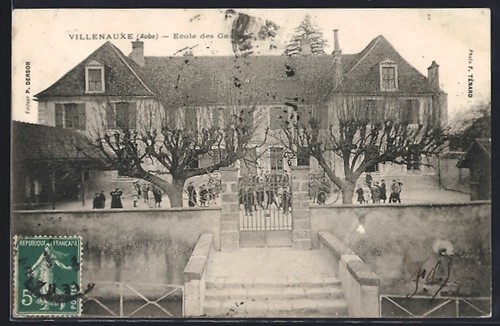 Cpa villenauxe école - cpa, des