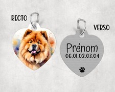 Médaille pour chien Chow chow personnalisable