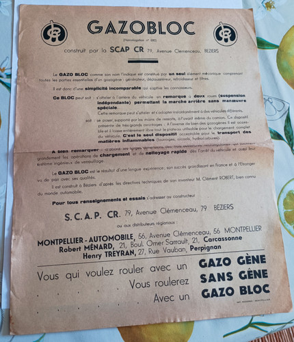 Ancienne publicite gazobloc - ancienne,