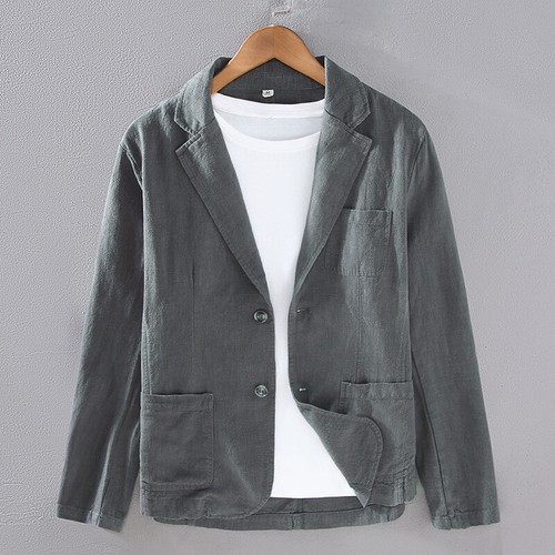 Hommes coton lin - coton, veste