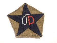 ETOILE TISSU BRASSARD CORPS FRANCS POMMIES  RESISTANCE FFI MAQUIS 39/45 ORIGINAL