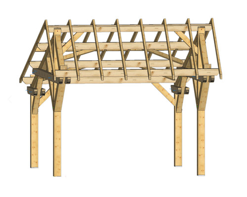 Habrita carport double pente - habrita,