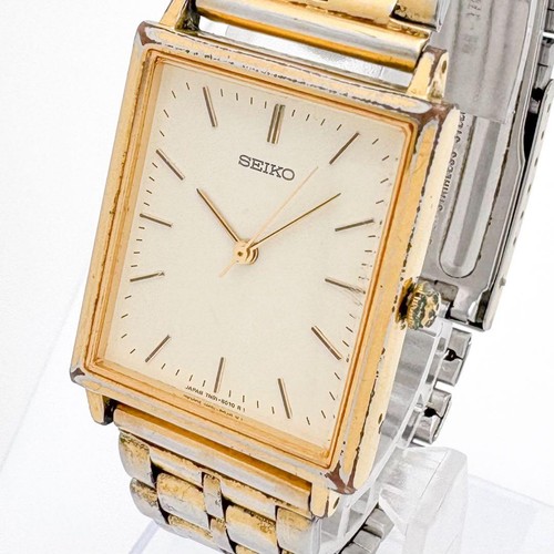 Montre seiko 7n01 - montre, or
