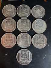 Une pièce de  10 FRANCS Turin 1938 Argent 10g TTB sup au choix