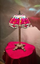 lampe ancienne bronze abat