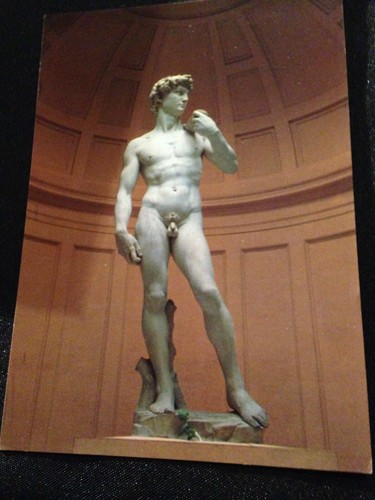 Carte postale statue michel - postale,