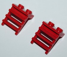 2 x Lego Red Ladder 1 1/2 x 2x2 ref 4175 set 5561 4552 3225 7755 7727 7938 7710