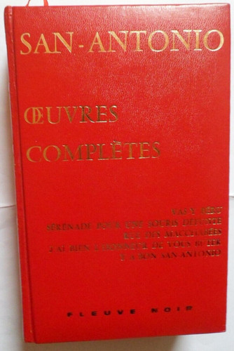 Livre san antonio oeuvres - livre:, san-antonio