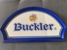 TRÈS RARE ANCIEN MIROIR DE BAR BIERE BUCKLER