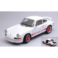 PORSCHE 911 CARRERA RS 2.7 1973 WHITE/RED 1:24 Welly Auto Stradali Nouveau modèl