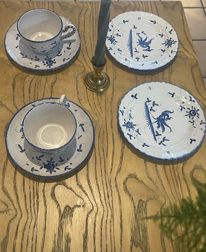 Vintage french faience set - french,