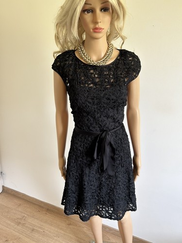 Robe noire dentelle morgan - noire,