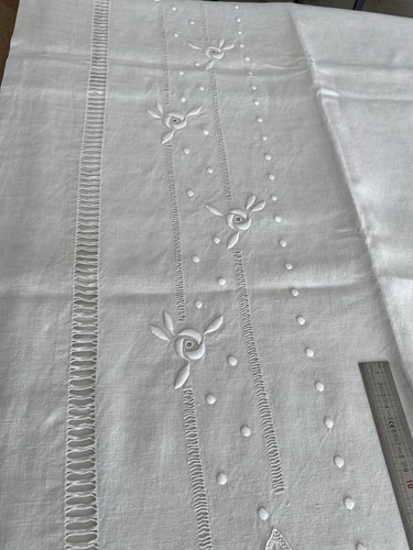 Drap ancien monogramme - monogramme, lh