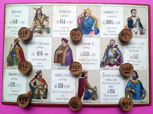 1865 jeu ancien - jeu, "loto