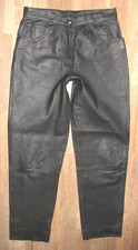 Jeans En Cuir Pour Femmes En