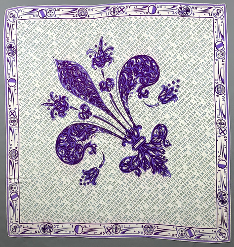 Magnifique foulard vintage - ,