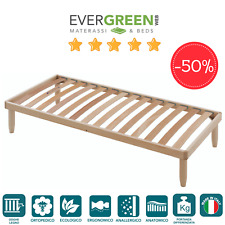 Sommier Simple 90x190 Lit ? Lattes en Bois Naturel de H?tre Haute 35 cm