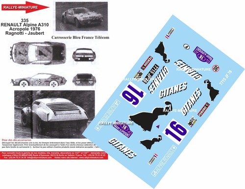 Decals ref 0335 alpine - ref,