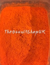 100% Naturel Orange Sindoor Kum Puja Wicca Ritual Autel Hanuman Ritual Magique