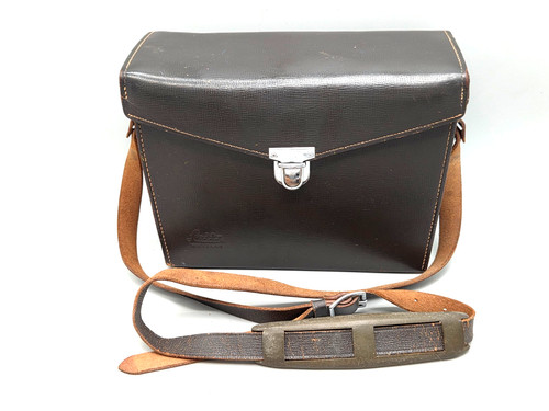 Leica leather camera bag with - leather,
