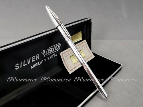 Stylo bic argent massif - 925, %