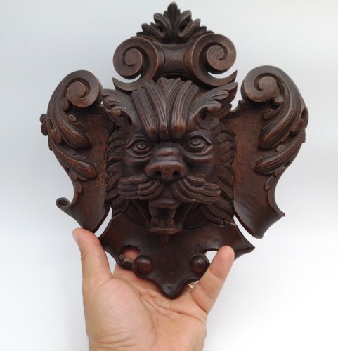 Bas relief bois sculpté - en,