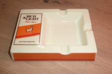 ancien cendrier publicitaire RICH&LIGHT vintage opaline Opalex bistrot café bar