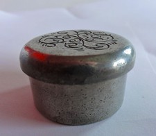 JOLIE BOITE RONDE EN ETAIN/ 3