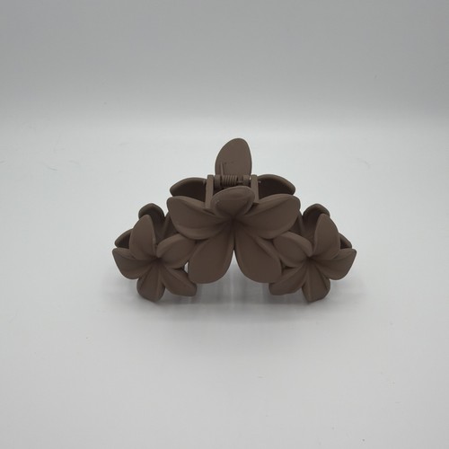Pince cheveux fleur marron - cheveux,
