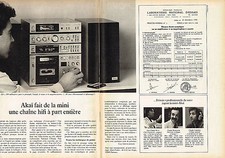 PUBLICITE ADVERTISING 035  1981  AKAI  mini-chaine  CLAUDE WARGNIER PDG EUROPE 1