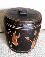 Ancien Pot Africain en Bois