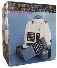 Infrared Remote Control Programming Robot, Computer Robot II, vintage