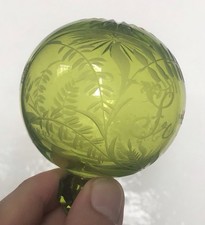 BOULE À REPRISER CRISTAL GRAVÉ MEISENTHAL XIX 19eme SIÈCLE NAPOLEON III