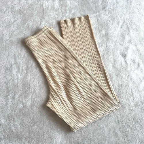 Pantalon droit pleats please - pantalon,