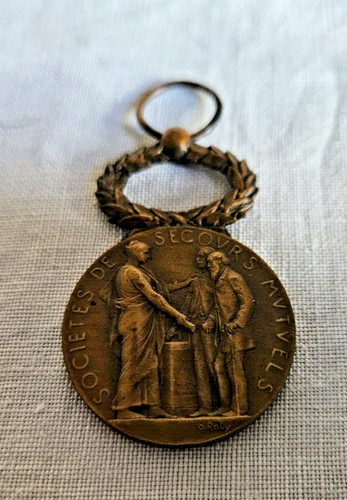 Ancienne medaille societe - du,