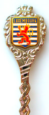 PETITE CUILLERE DE COLLECTION SPOON EMAIL - LUXEMBOURG BLASON DU GRAND DUCHE