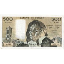 [#1230613] Frankrijk, 500 Francs, Pascal, 1984-01-05, K.230, TTB