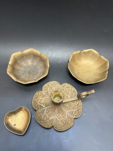Set vintage brass trinket - 4,
