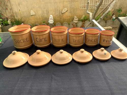 Ensemble anciens pots de - de,