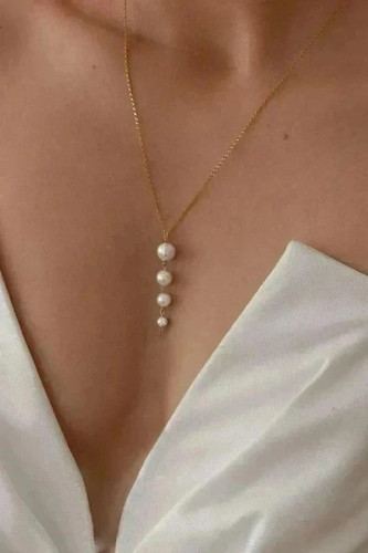 Collier perles élégant
