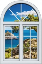 Sticker Fenêtre trompe l'oeil