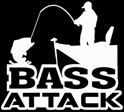 Bass fishing decal - fishing, decal,bass