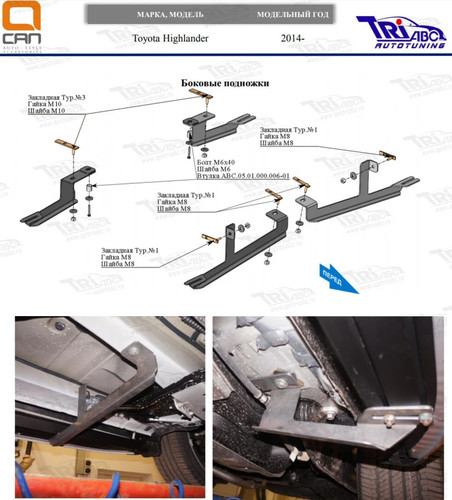 Kit fixations marche pieds - fixations, de