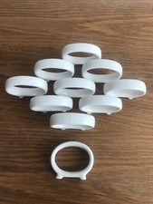 10 Ronds De Serviette En Porcelaine Blanche Vintage Art De La table 