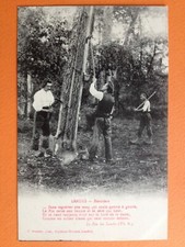 cpa Métier FRANCE 40 - LANDES RÉSINIERS Gemmeur Saignées dans les PINS