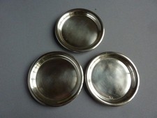 3 DESSOUS DE BOUTEILLE ANCIEN COUPELLE CHRISTOFLE EN METAL ARGENTE XXème