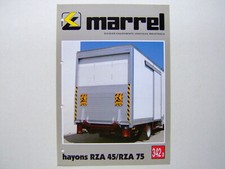 Catalogue, brochure, camion, truck, Benne Marrel 342a hayon élévateur, 1992