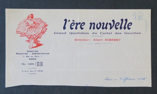 Facture 1958 ere nouvelle - facture,