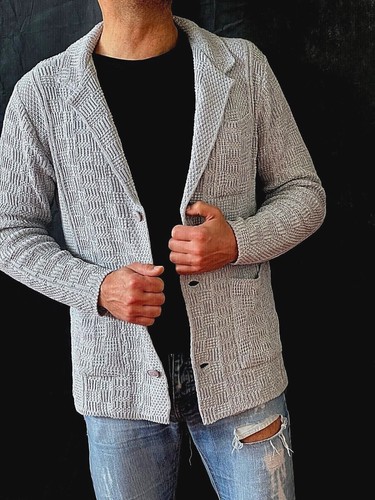 Cardigan homme coton - coton, double